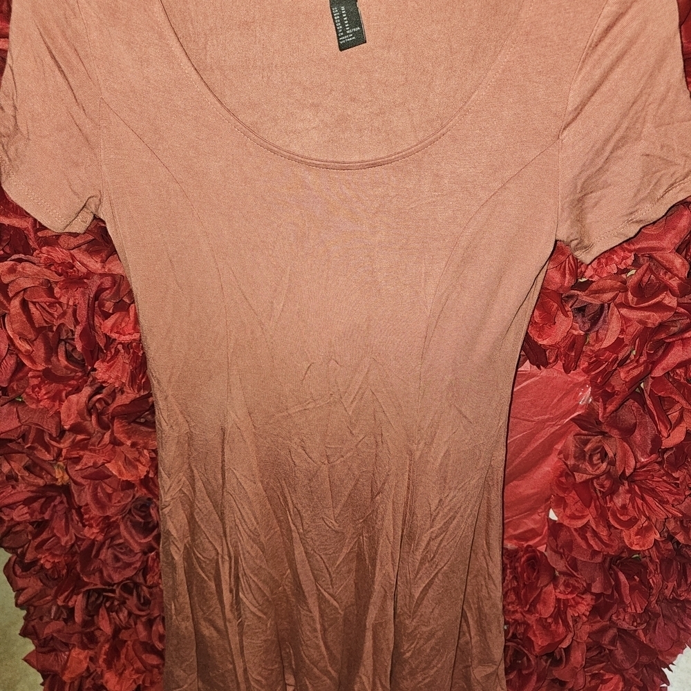 Forever 21 Women's Burnt Orange Casual Dress Size Medium